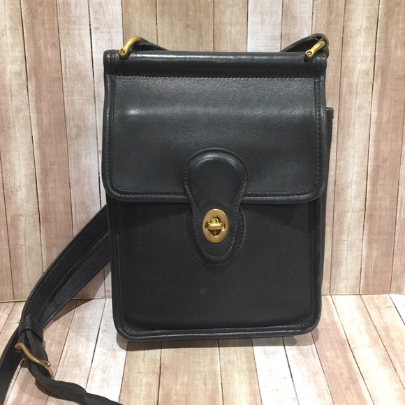 Coach Handbags - Coach Murphy Vintage Black Leather Bag Made in USA
